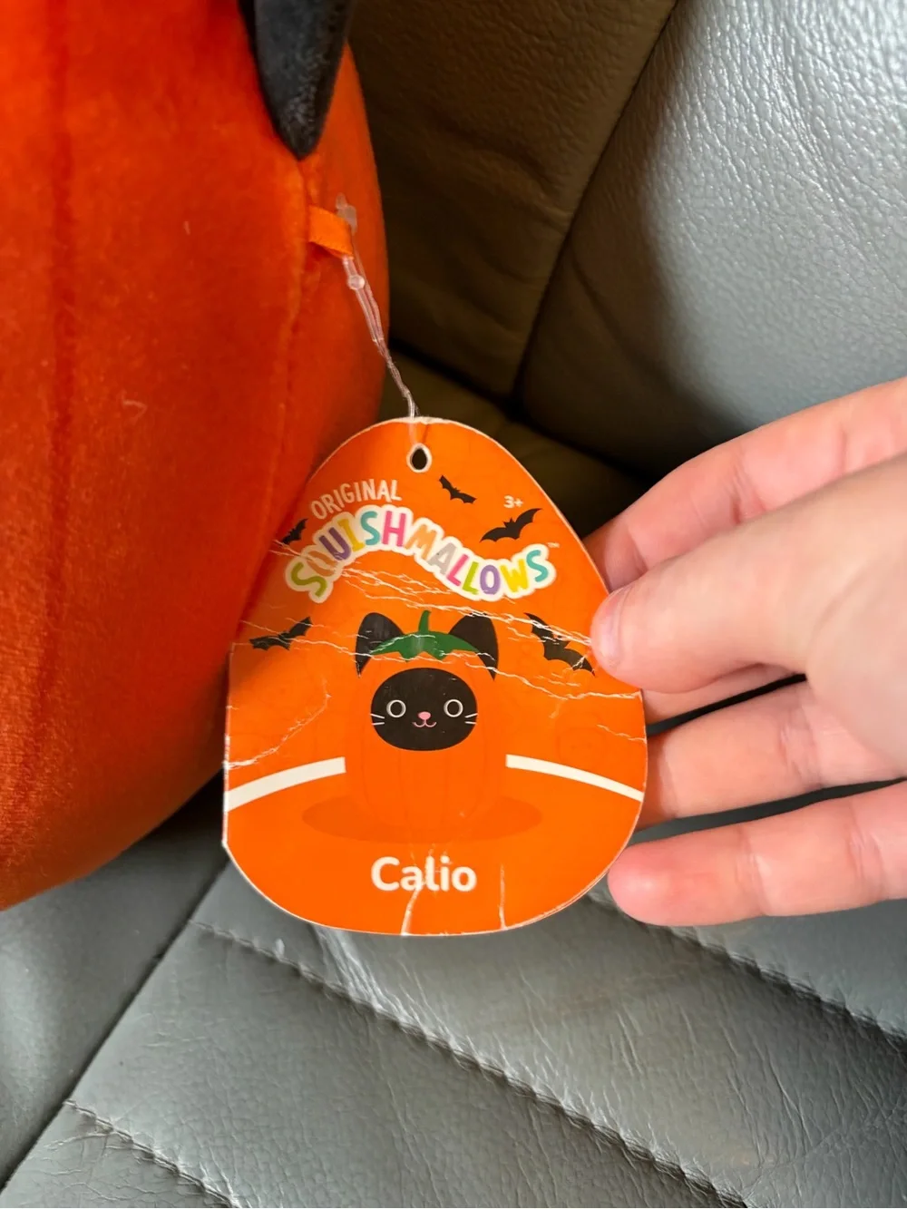 Squishmallow Black Cat Pumpkin Plush